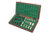 JUPITER" No. 4 Tournament Wooden Chess Set (42x42cm) burned and weighted