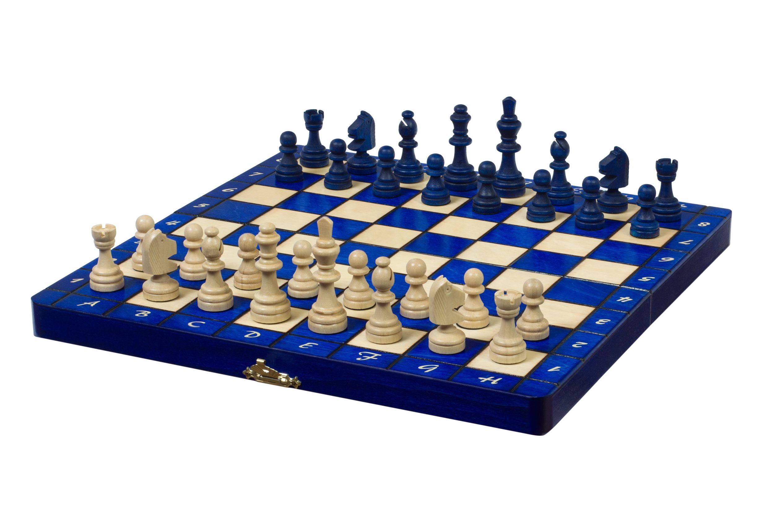 MAGNETISCHES SCHACH blau (28X28cm) - MAGNETISCHES SCHACH blau (28X28cm)