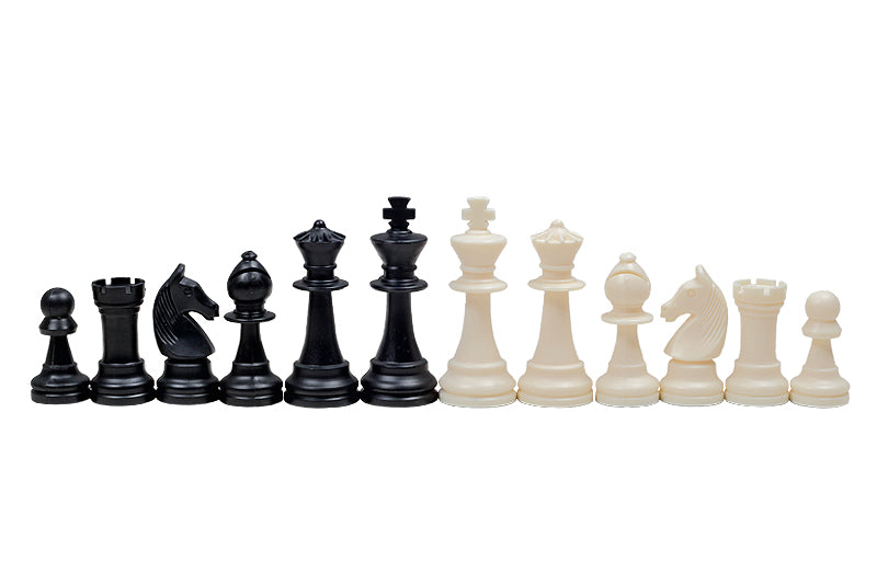 Staunton Schachfiguren Nr. 6, creme und schwarz (König 96 mm) - 4fb4c4457e7b46c33987c4c4cf1893ca