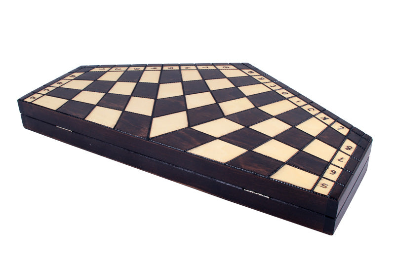 Schachset für drei Spieler - groß (54x47cm) - Schachset für drei Spieler - groß (54x47cm)