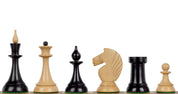 Queen's Gambit Schachfiguren 1957 Ebenholz Buchsbaum 4 Zoll