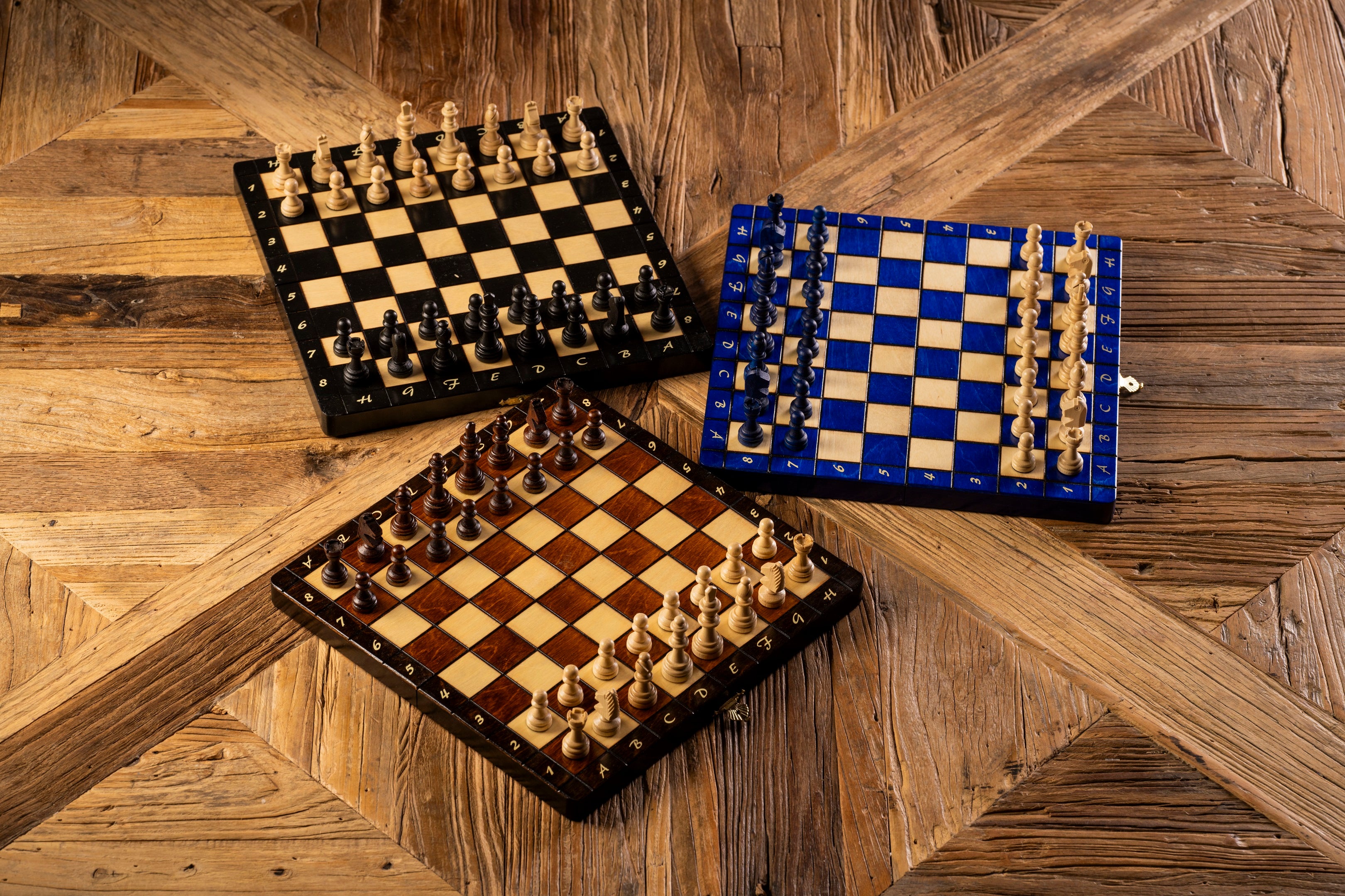 Magnetisches Holzschach Lux 28 × 28 cm - Reiseschachspiel - Magnetisches Holzschach Lux 28 × 28 cm - Reiseschachspiel
