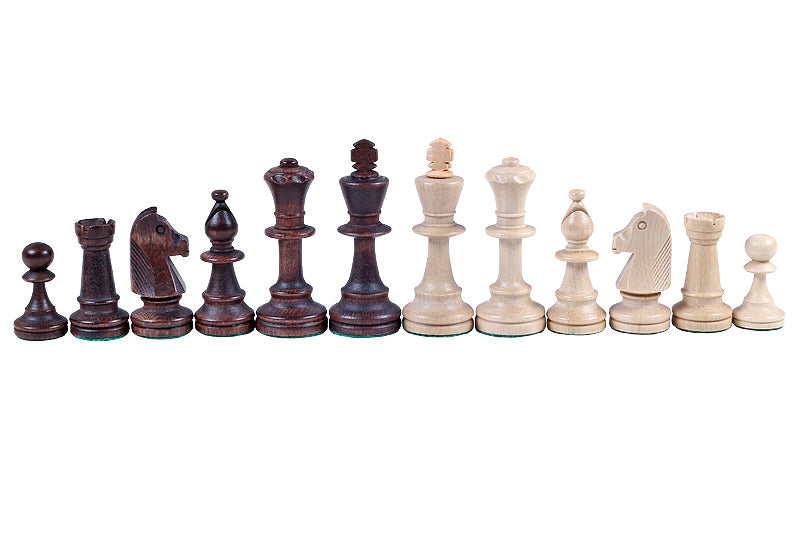 Staunton Schachfiguren Nr. 5 in einer Holztruhe - Staunton Schachfiguren Nr. 5 in einer Holztruhe