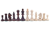 Staunton Schachfiguren Nr. 5 in einer Holztruhe