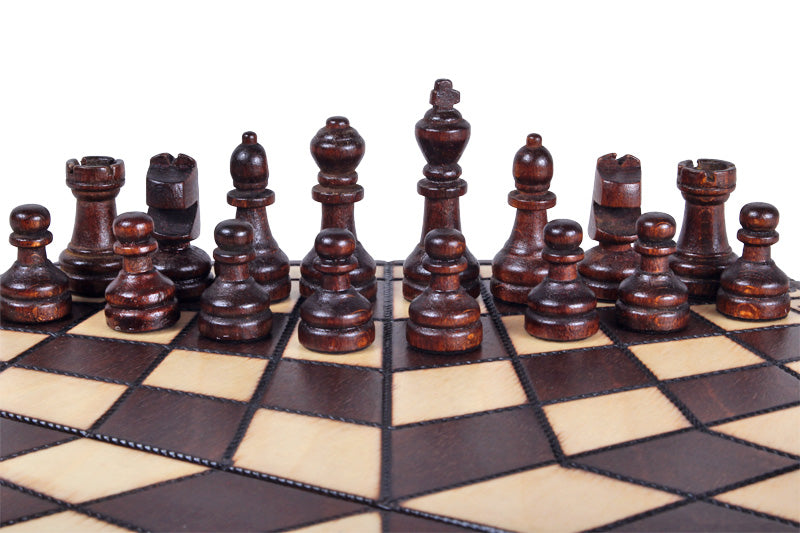 Schach für drei Spieler (32x28cm) - Familienspaß - Schach für drei Spieler (32x28cm) - Familienspaß