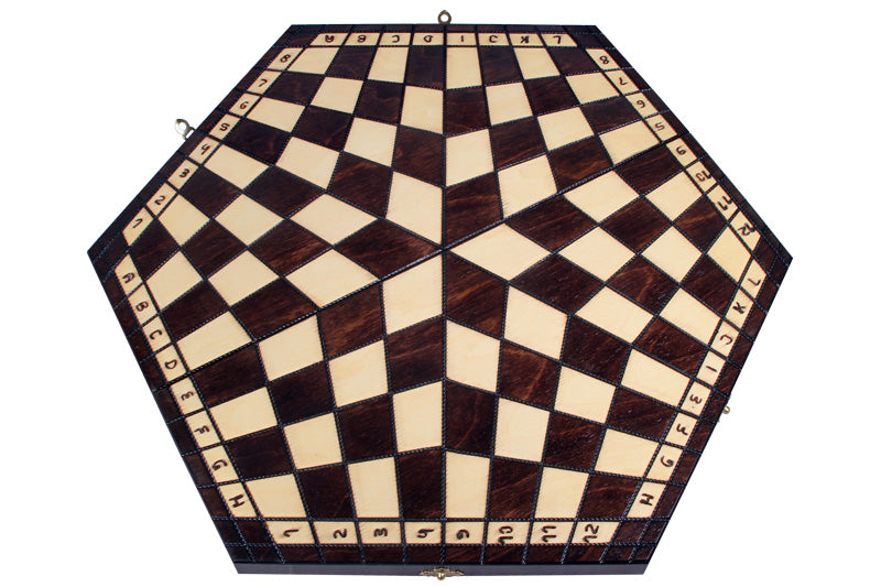 Schachset für drei Spieler - groß (54x47cm) - Schachset für drei Spieler - groß (54x47cm)