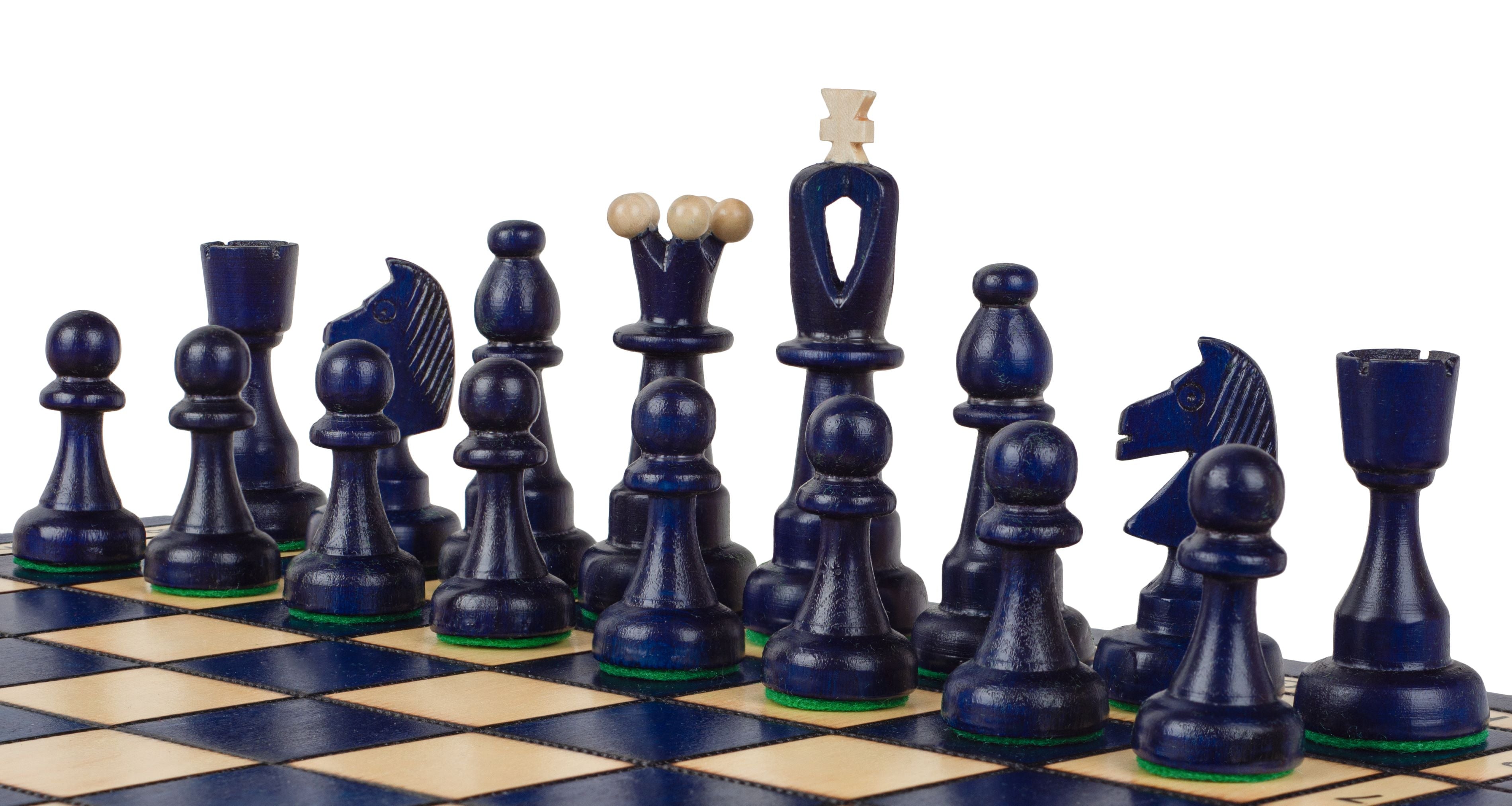 SCHACH AS (40,5 x 41 cm) BLAU - SCHACH AS (40,5 x 41 cm) BLAU