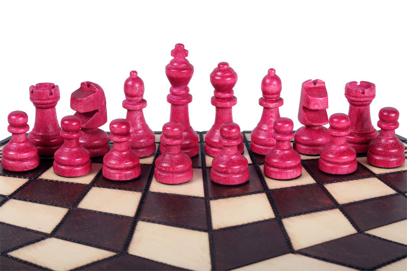 Schach für drei Spieler (32x28cm) - Familienspaß - Schach für drei Spieler (32x28cm) - Familienspaß