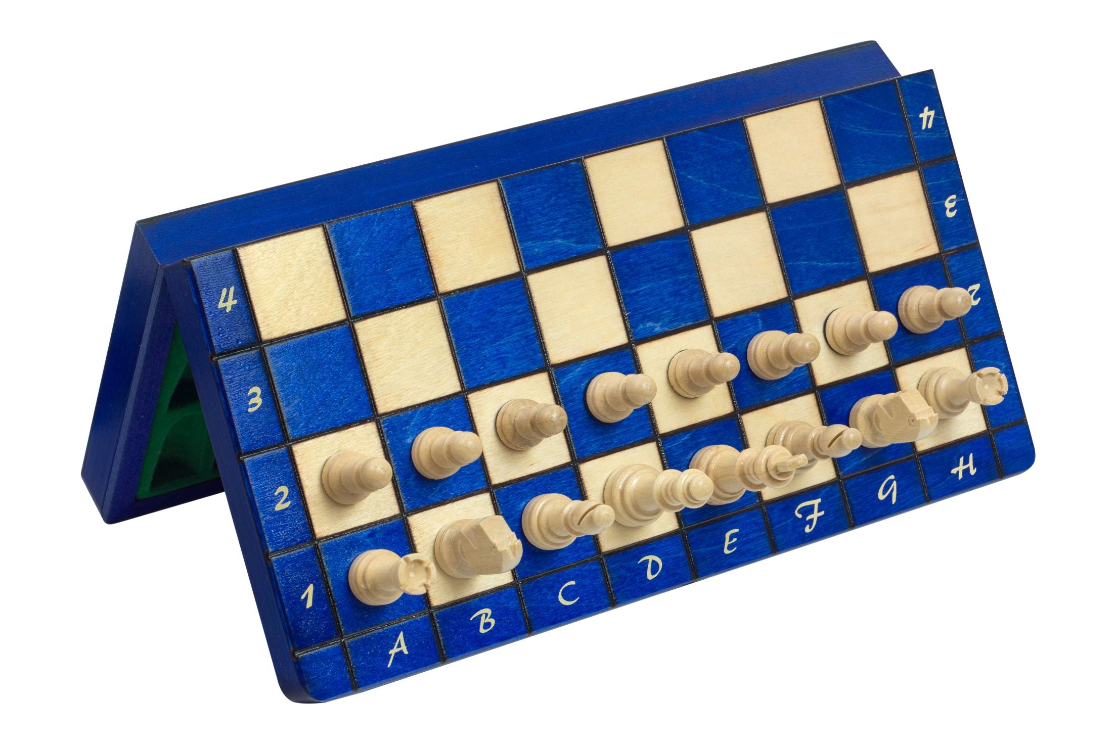 MAGNETISCHES SCHACH blau (28X28cm)-NurSchach