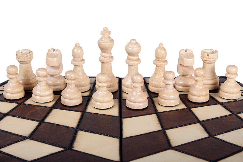 Schach für drei Spieler (32x28cm) - Familienspaß - Schach für drei Spieler (32x28cm) - Familienspaß