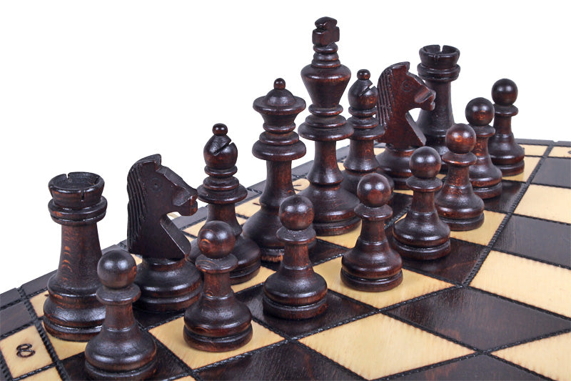 Schachset für drei Spieler - groß (54x47cm) - Schachset für drei Spieler - groß (54x47cm)