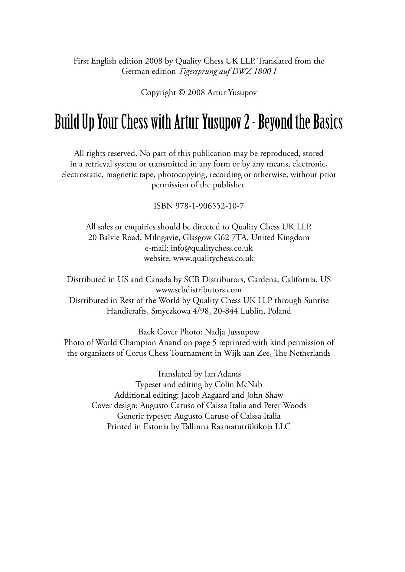 Build up your Chess 2 - Artur Yusupov (tapa blanda) - Build up your Chess 2 - Artur Yusupov (tapa blanda)
