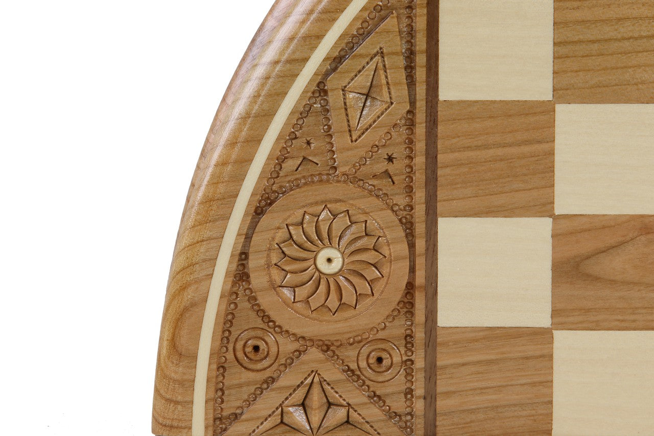 Chess Rubin - hand-carved round case (33cm) - Chess Rubin - hand-carved round case (33cm)