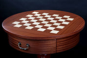 Chess table De Lux (without pieces)/ Round table / total height: 77 cm