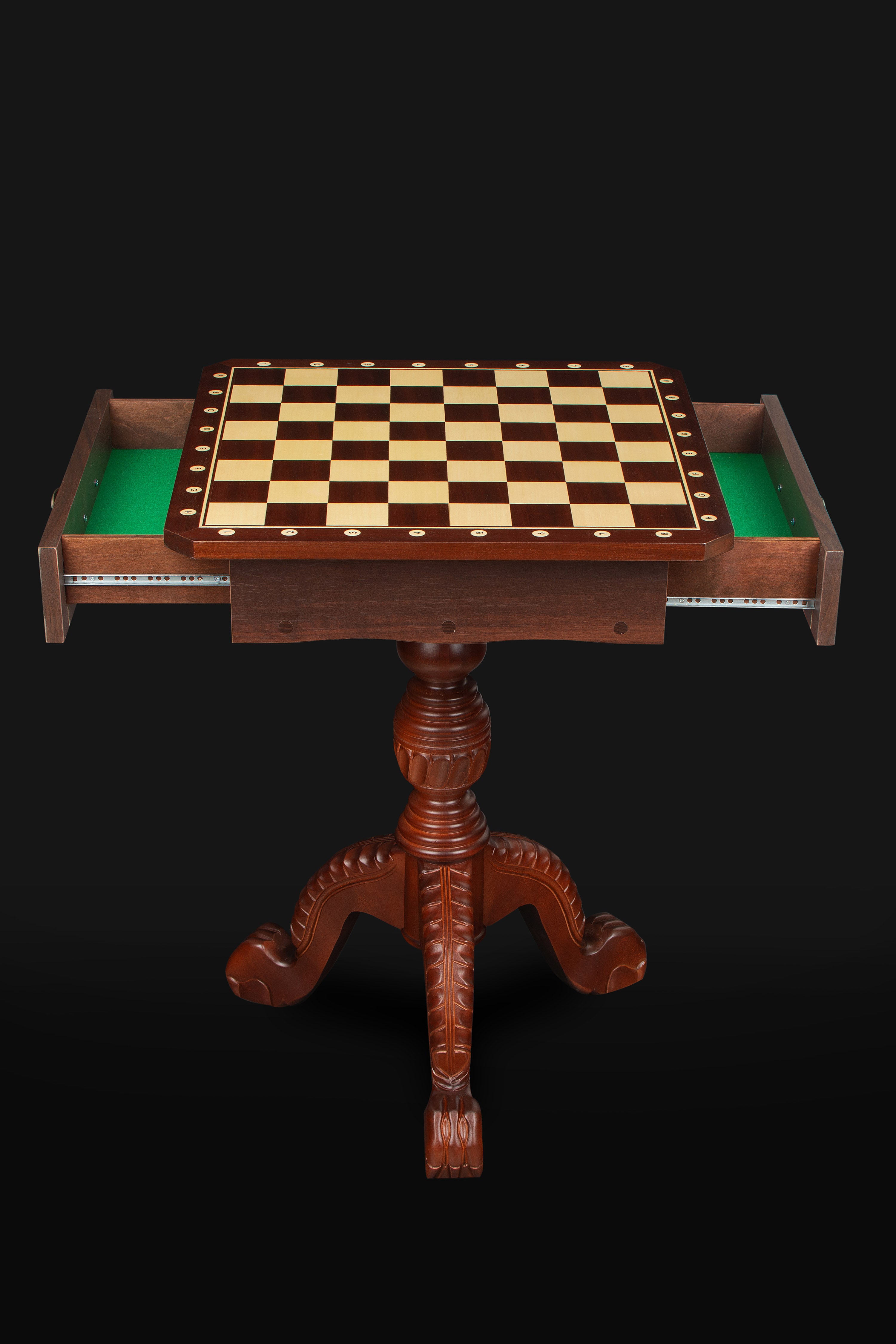 Chess table (without pieces) /total height: 75cm/ - Chess table (without pieces) /total height: 75cm/