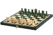 MITTLERES KÖNIGLICHES SCHACH (35x35cm) Farbe grün