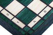 MITTLERES KÖNIGLICHES SCHACH (35x35cm) Farbe grün