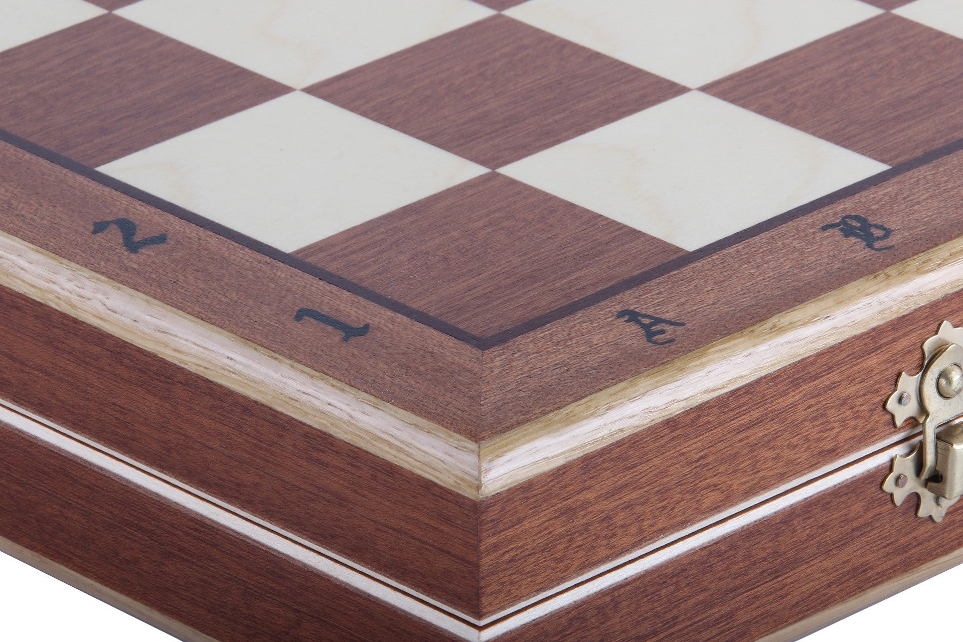 LARGE ORAWA Schachspiel Intarsie (50x50cm) - 00a98fc6f4bf1870e4f73b318b61ee9c