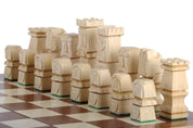 LARGE ORAWA Schachspiel Intarsie (50x50cm)