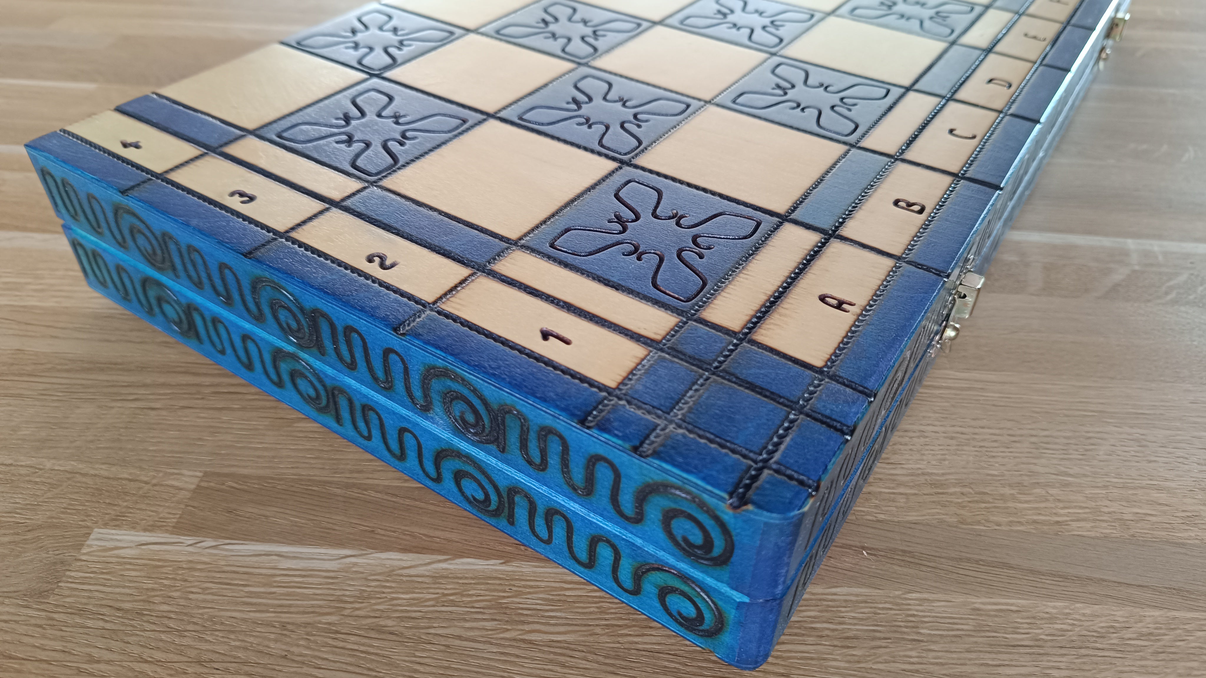 GROSSES INDISCHES SCHACH, blau - 334fb9f9ef69d9ac6f5c0f064c277b58