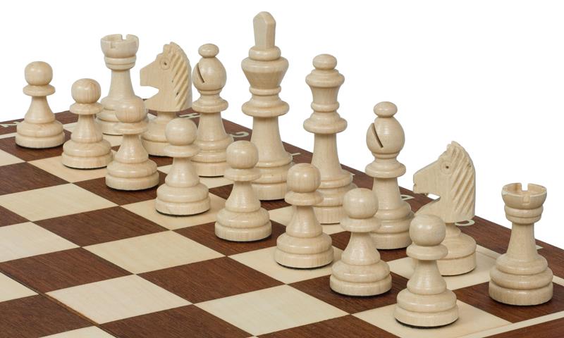 MAGNETIC Wooden Chess set (28 x 28 cm), Insert tray, Intarsy - MAGNETIC Wooden Chess set (28 x 28 cm), Insert tray, Intarsy