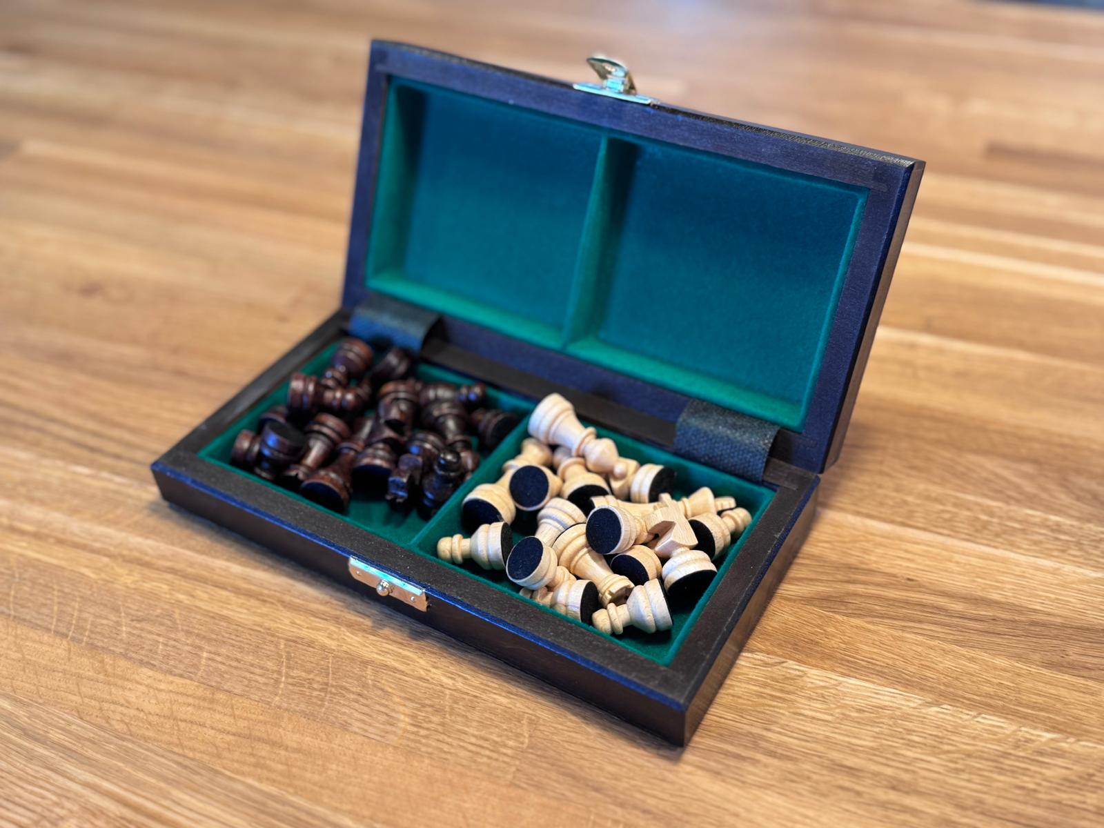 Holzschulschach mini 20 cm x 20 cm - 240627e3d8bc21e6c0db5f4444f27657