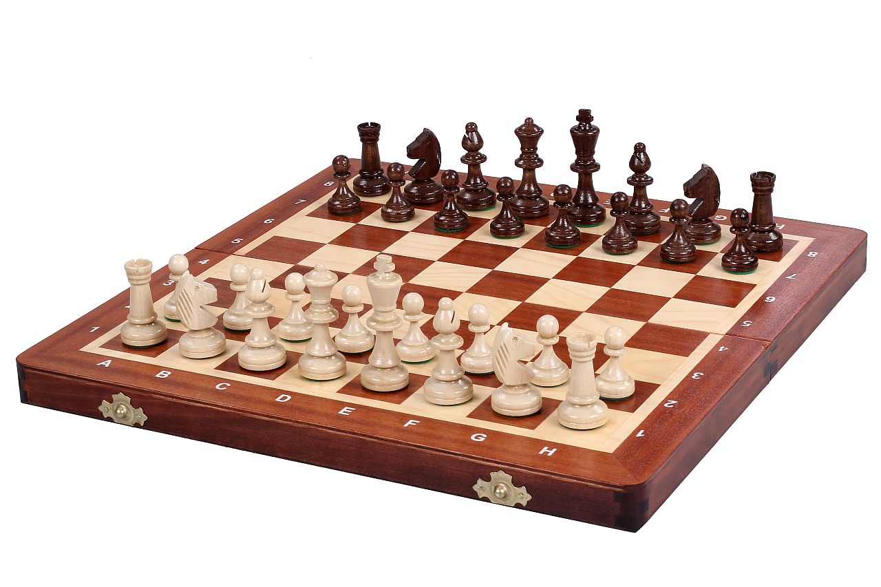 Turnier-Schach-Set Nr. 3 Intarsien (35x35cm) - 426520409201867491b86ac86beb80da