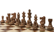 No6 Sapele Chessboard + 3.75" French Acacia pieces