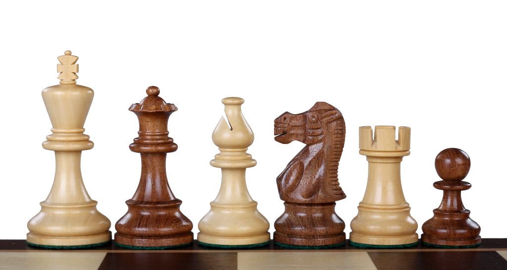 American Classic Acacia/Buckthorn Chess Figures 3 inches - American Classic Acacia/Buckthorn Chess Figures 3 inches