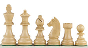No6 Schwarzes Schachbrett+ 3.75" Deutsche Ebonisierte Figuren-NurSchach