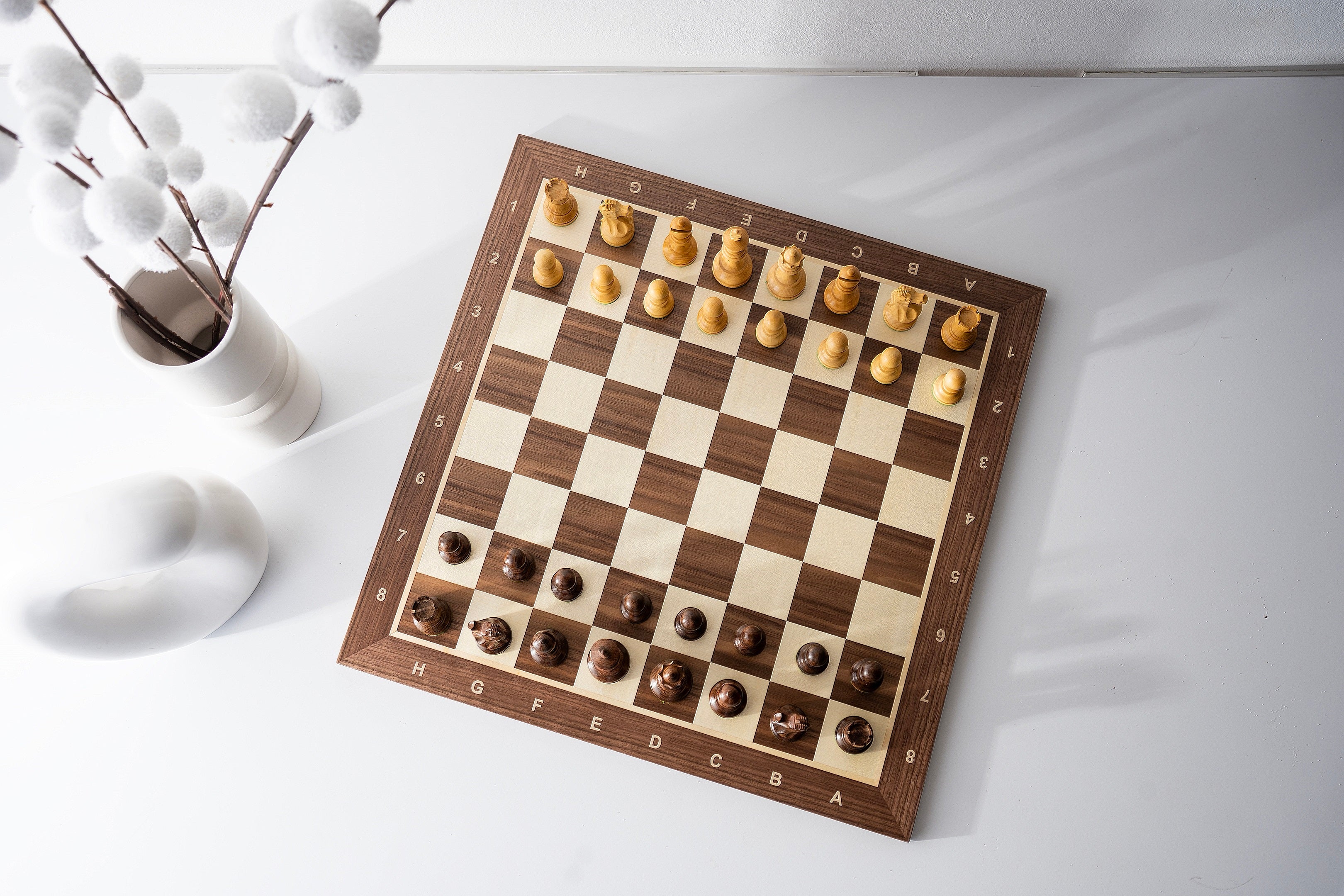 Reykjavik Chess Figures Acacia/Buckthorn 3.5 - Reykjavik Chess Figures Acacia/Buckthorn 3.5