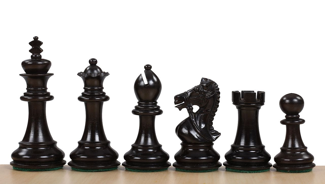 Kings Bridal Ebonised 3,5'' chess pieces - Kings Bridal Ebonised 3,5'' chess pieces