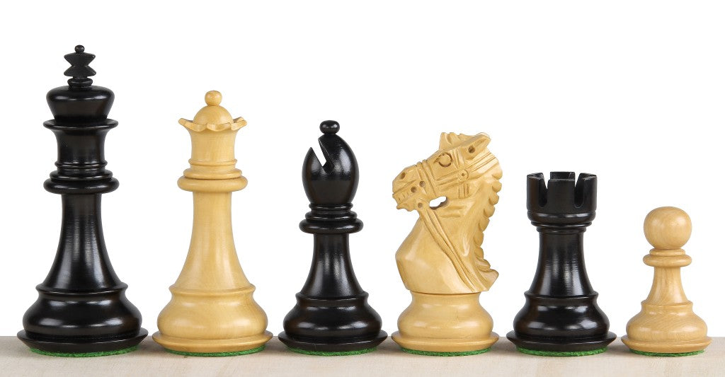 King's Bridal Ebony Chess Figures 3.75 Carved Wooden - 72046cd5c051e99490cc4dfdefed72c6