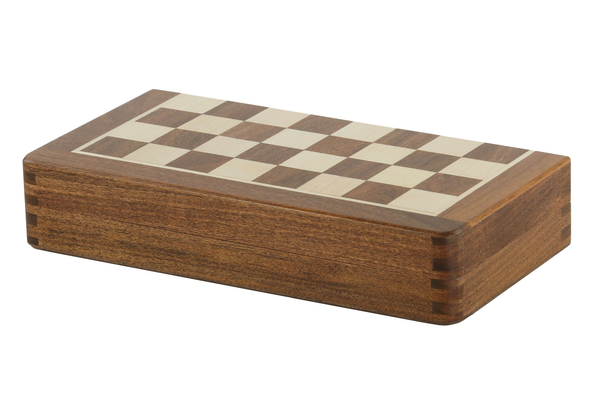 MAGNETISCHES Schachspiel mit eingelegtem Schachbrett, 25 cm - MAGNETISCHES Schachspiel mit eingelegtem Schachbrett, 25 cm