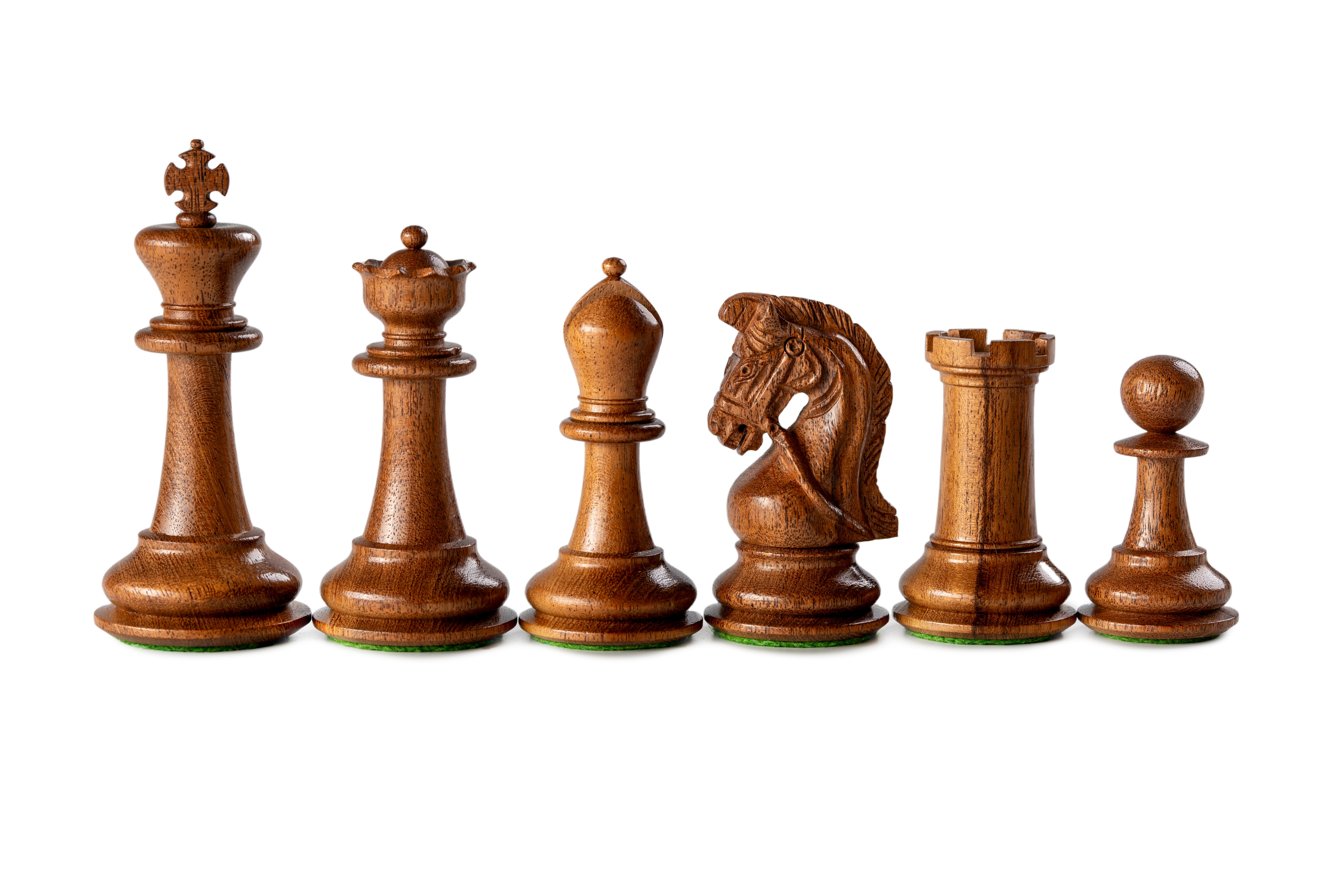 Sultan-Schachfiguren 4 Zoll Akazie/Sanddorn - Sultan-Schachfiguren 4 Zoll Akazie/Sanddorn