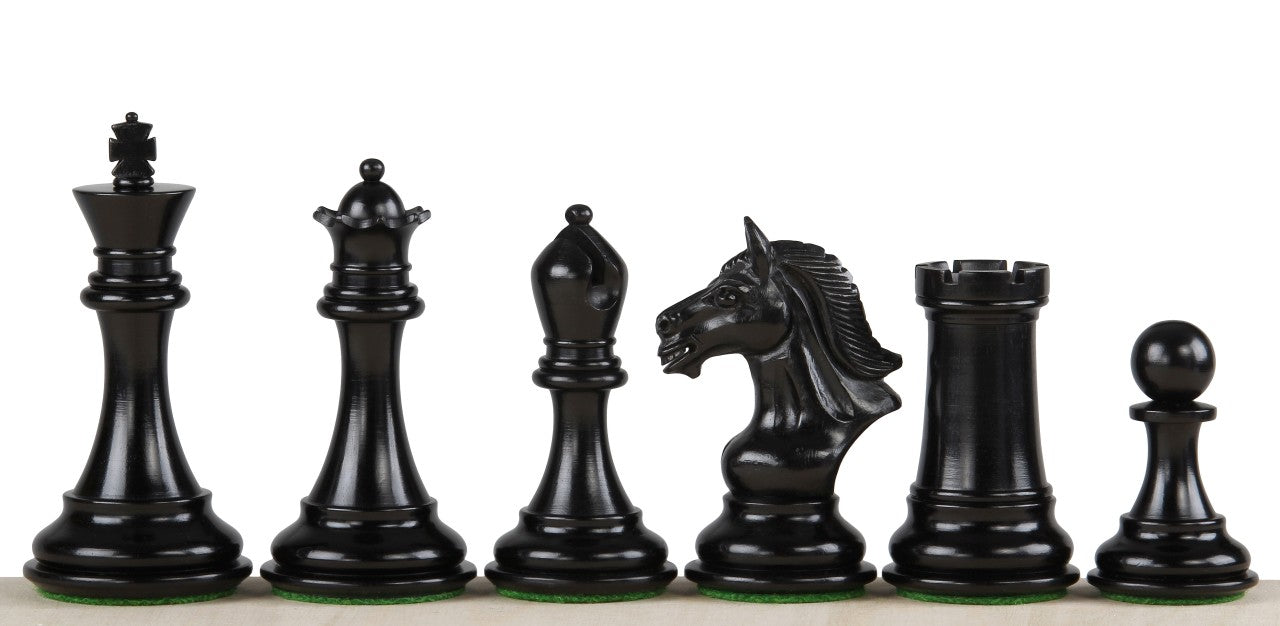 DERBY KNIGHT EBONY 4" chess pieces - DERBY KNIGHT EBONY 4" chess pieces