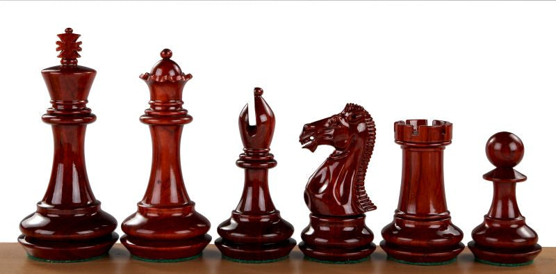 Schachfiguren "Champfered Base" Paduk 4 Zoll - Schachfiguren "Champfered Base" Paduk 4 Zoll