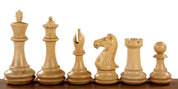 Champfered Base Ebony Chess Figures 4.25 inches