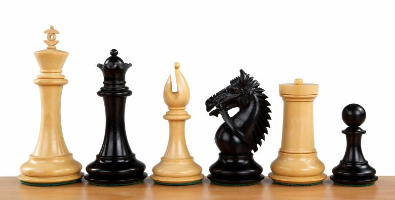 Hergestellt in Amerika Ebenholz 4 Zoll Schachfiguren - 981414f7bd503da51dfcfd22f5379ad0