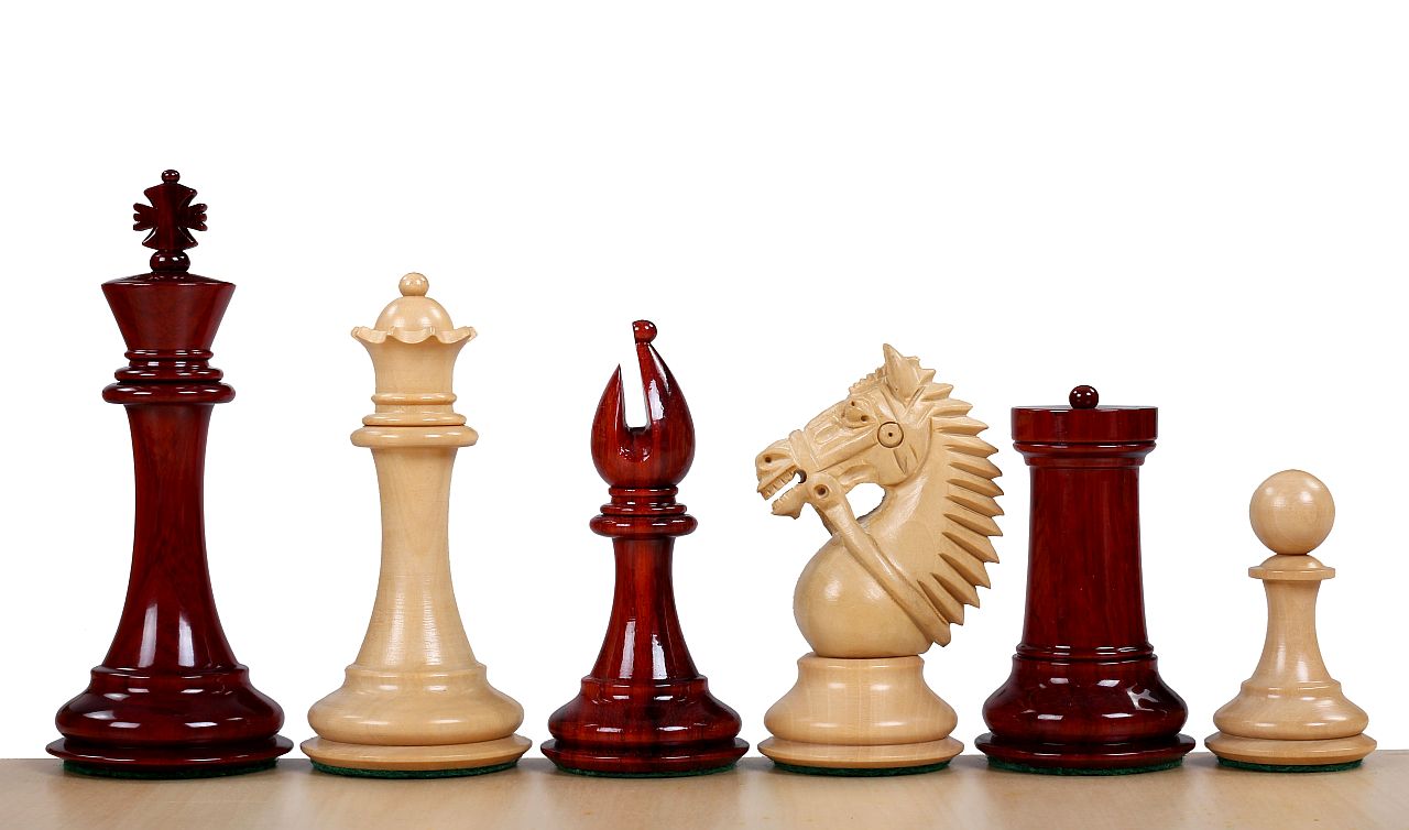 Hergestellt in Amerika Paduk 4 Zoll Schachfiguren - b2bdfcd36e5ea42502d7176538cf0853