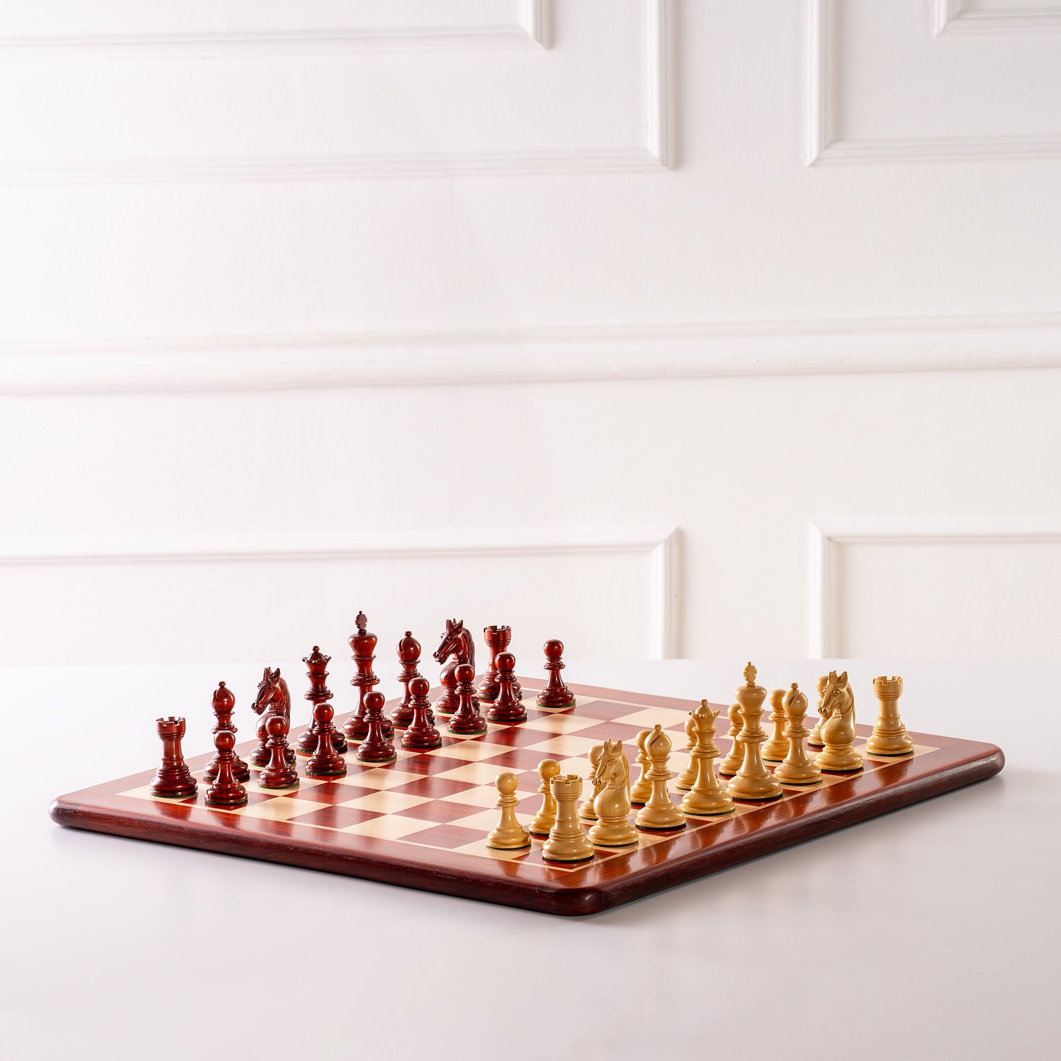 UNICORN PADUK Schach-FIGUREN 4,25 Zoll - UNICORN PADUK Schach-FIGUREN 4,25 Zoll
