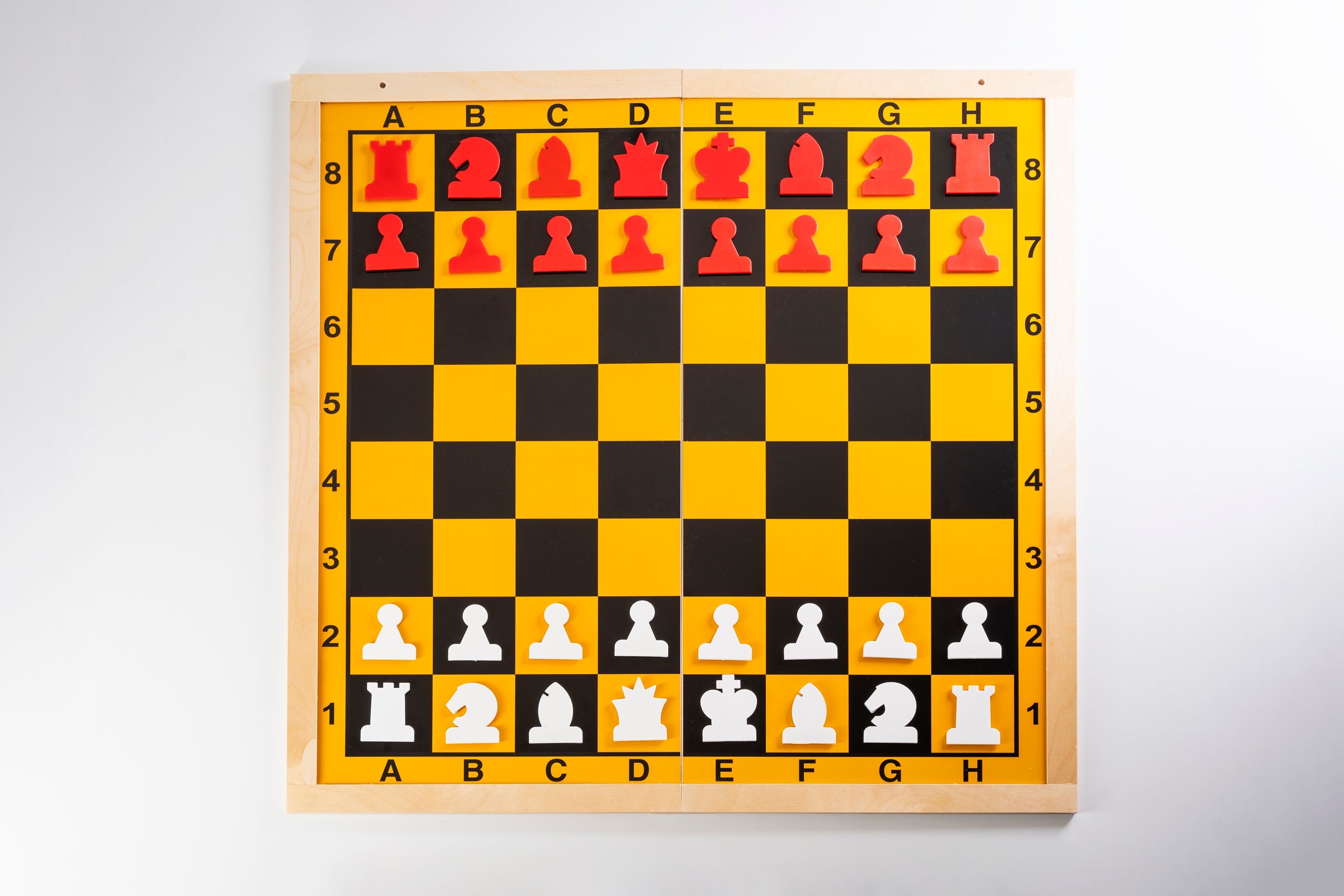 MAGNETISCHE DEMONSTRATIONSSPIELER - Holzrahmen, in der Hälfte zusammenklappbar, inklusive Figuren - MAGNETISCHE DEMONSTRATIONSSPIELER - Holzrahmen, in der Hälfte zusammenklappbar, inklusive Figuren