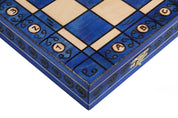 Massives Schach AMBASADOR BLUE (54cm)