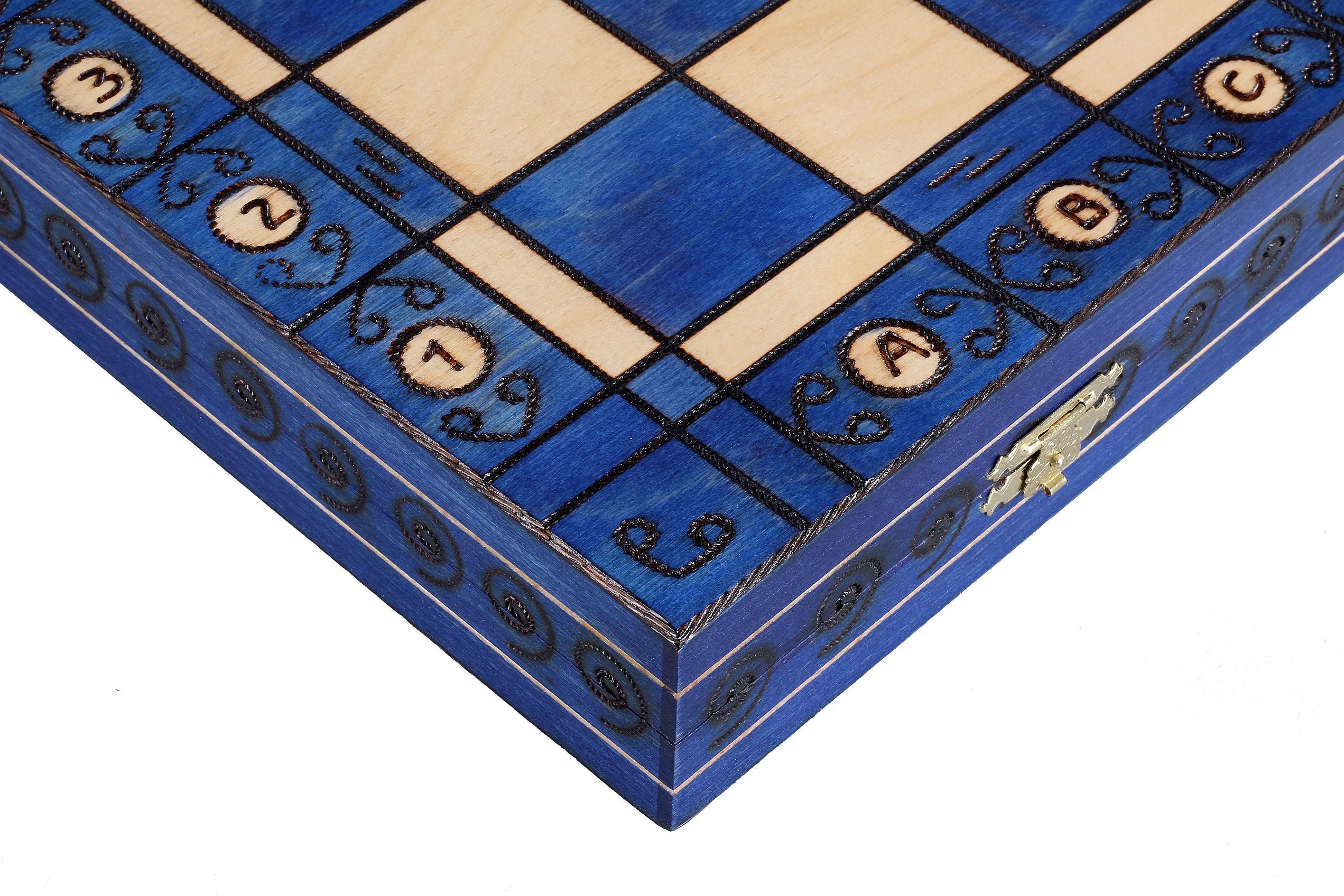 Massives Schach AMBASADOR BLUE (54cm) - 8336449c786885ae89043bbb4245ba18