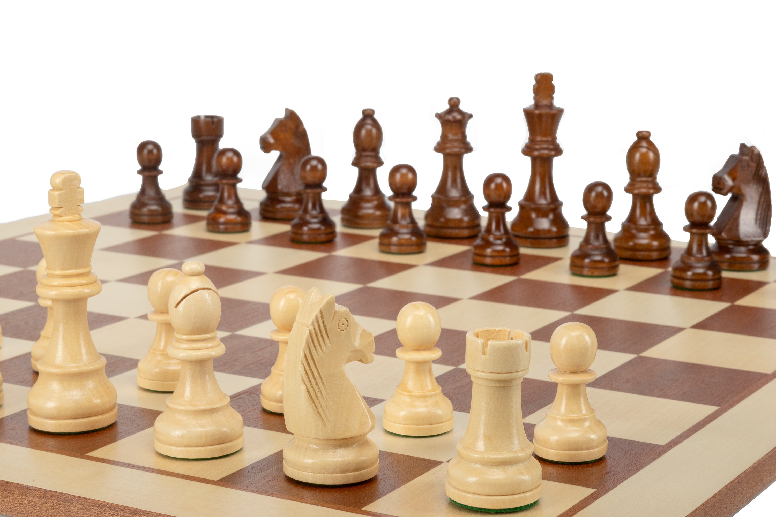 Juego de ajedrez «German» | Rey de 98 mm | Casilla de 58 mm | De madera - Juego de ajedrez «German» | Rey de 98 mm | Casilla de 58 mm | De madera