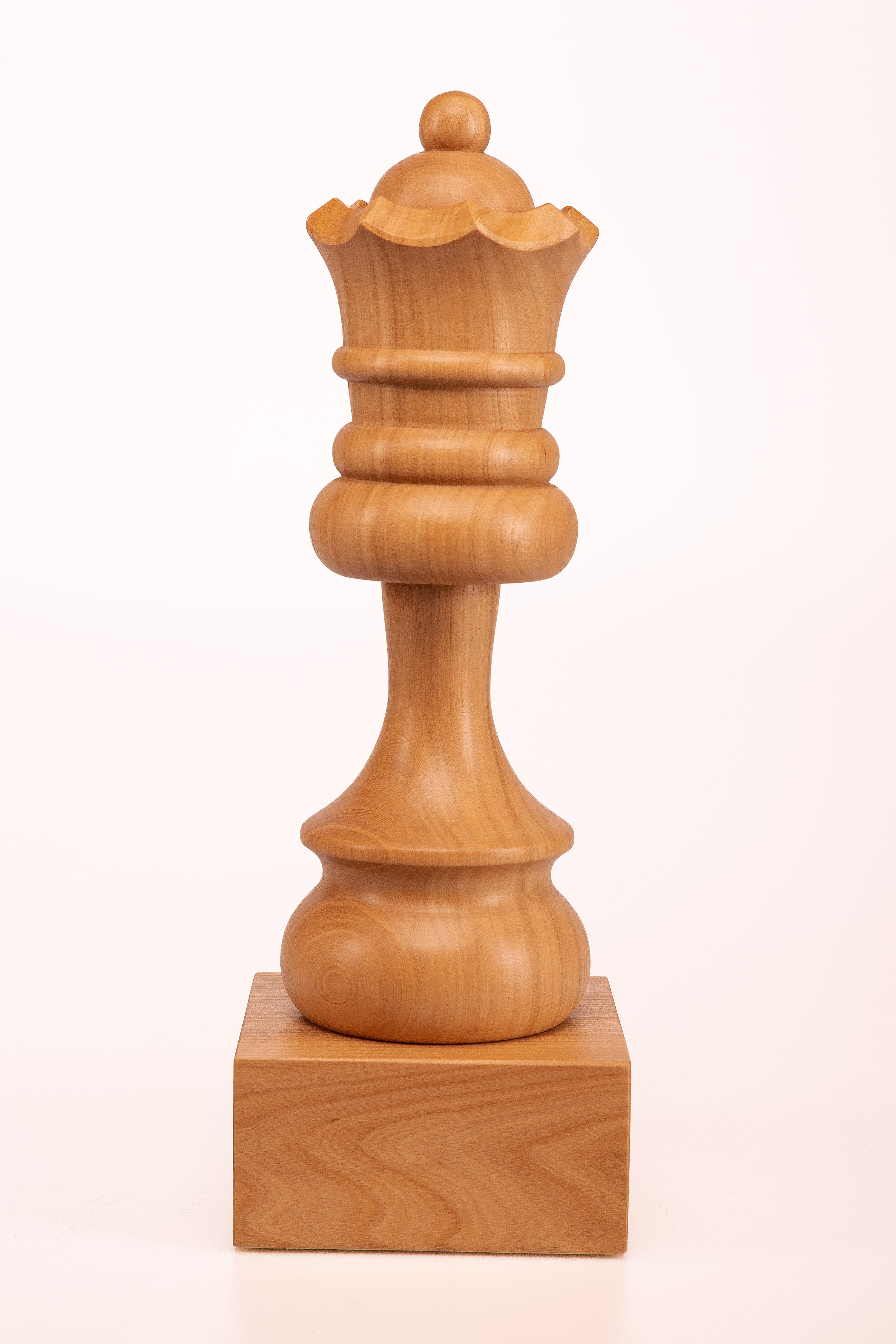 Schachpokal aus Holz - Weißer Hetman - Schachpokal aus Holz - Weißer Hetman