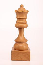 Schachpokal aus Holz - Weißer Hetman