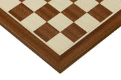 Wooden chessboard 38 mm (without notation) mahogany/sycamore