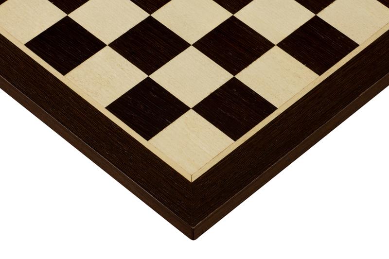 Schachbrett 38 mm (ohne Beschreibung) Wenge/Jawor (Intarsien) - 51697303a091f6011530a636fbe14823