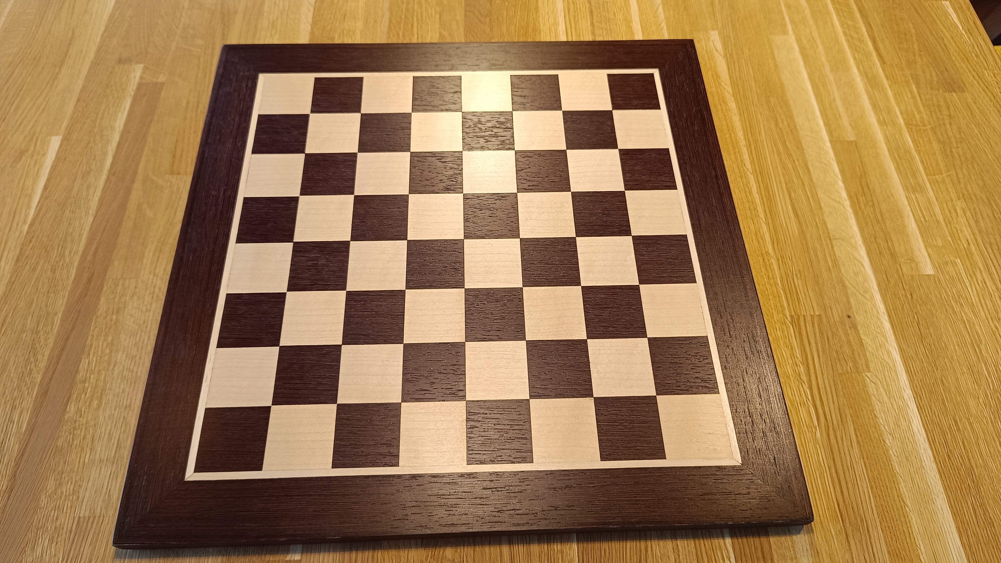 Chessboard No 4 - (without coordinates) wenge/maple - Chessboard No 4 - (without coordinates) wenge/maple